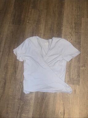 Hollister Pale Blue Wrap Crop Top